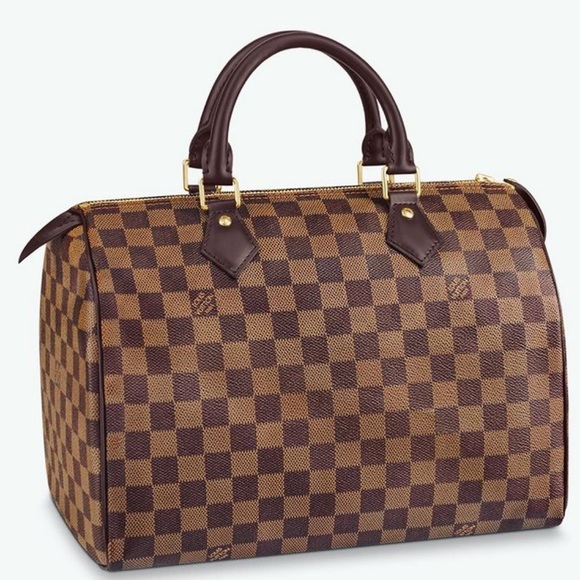 Authentic Louis Vuitton LV Damier Ebene Speedy 30 N41364 MSRP $1,675 - Picture 7 of 16